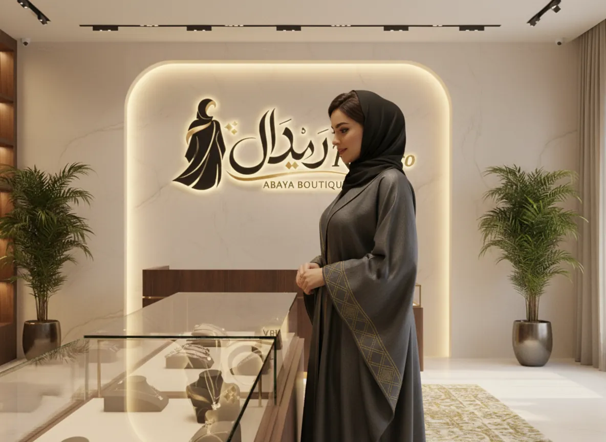 عباية بشت رمادي فحمي فاخرة بتطريز هندسي ذهبي وتفاصيل خياطة بارزة - تصميم ملكي مع حزام خصر