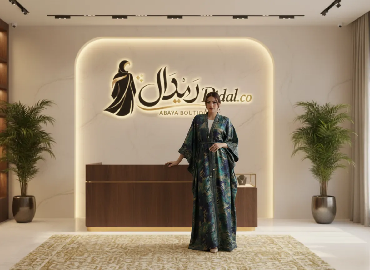 عباية ملونة عصرية من قماش الكريب الناعم بلون بيج رملي وتصميم راقي لإطلالة يومية متميزة